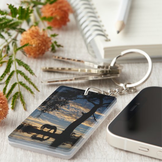  paarden- en eekbomen sleutelhanger (Voorkant Rechts)