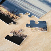 Paarden en eikenbomen - fijne fotografie legpuzzel (Zijkant)