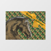 Paarden- en feestdagen met feestdagen raamsticker (Vel)