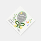 Paarden en Geelgroen Baby rammelaar Baby shower Servetten (Hoek)