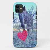 Paarden en hart Case-Mate iPhone case (Achterkant)