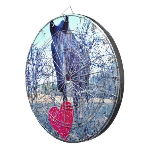 Paarden en hart dartbord (Voorkant Rechts)