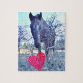 Paarden en hart legpuzzel (Verticaal)