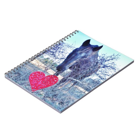 Paarden en hart notitieboek (Linkerzijde)