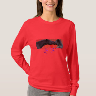 Paarden en hart t-shirt