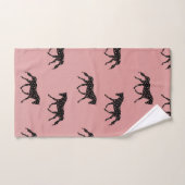 paarden en harten bad handdoek (Handdoek)