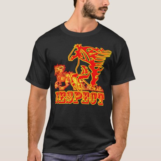 Paarden en hoefijzer grappig t-shirt (Voorkant)