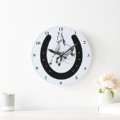 Paarden en Hoefijzers wandklok (Huis)