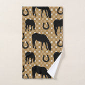 Paarden en Hoefijzers, Western land Bad Handdoek (Handdoek)