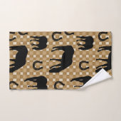 Paarden en Hoefijzers, Western land Bad Handdoek (Handdoek)