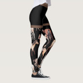 Paarden en Hoefijzers zwart en bruin Leggings (Rechts)