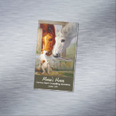 Paarden en honden - ranch visitekaartje magneet (Voorbeeld)