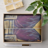 Paarden- en hondenschilderij, tissuepapier (Geschenk)