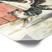 paarden- en hondenvrienden poster (Hoek)