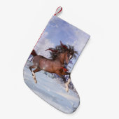 Paarden en kardinaal kerststouwen kleine kerstsok (Voorkant (Hangend))