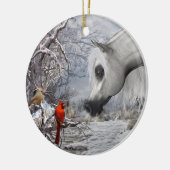 Paarden en kardinale versiering - Voeg uw speciale Keramisch Ornament (Links)