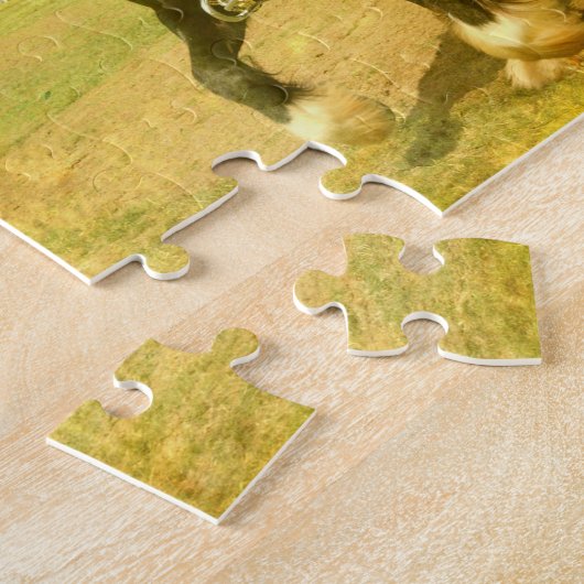 Paarden en karren legpuzzel (Zijkant)