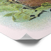 Paarden en kippen  Pasen Poster (Hoek)