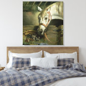 Paarden en kittens, 1890 canvas afdruk (Insitu (Slaapkamer))