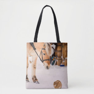 Paarden en konijnenvrienden tote bag