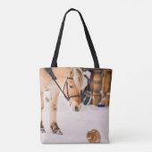 Paarden en konijnenvrienden tote bag (Achterkant)