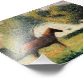 Paarden en kunst door Georges Seurat Foto Afdruk (Hoek)