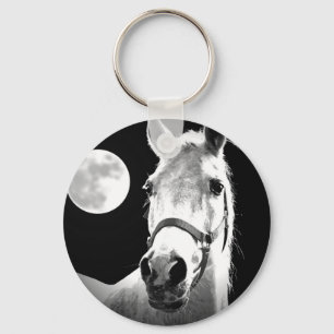 Paarden en maan sleutelhanger