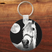Paarden en maan sleutelhanger (Voorkant)