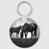 Paarden en maan sleutelhanger (Voorkant)