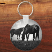 Paarden en maan sleutelhanger (Voorkant)
