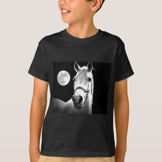 Paarden en maan t-shirt (Voorkant)