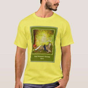Paarden en meisjes Voeg je eigen tekst toe T-shirt