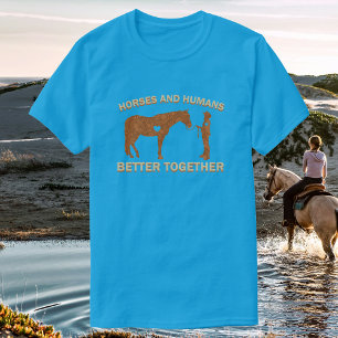 Paarden en mensen, samen beter cowgirl t-shirt
