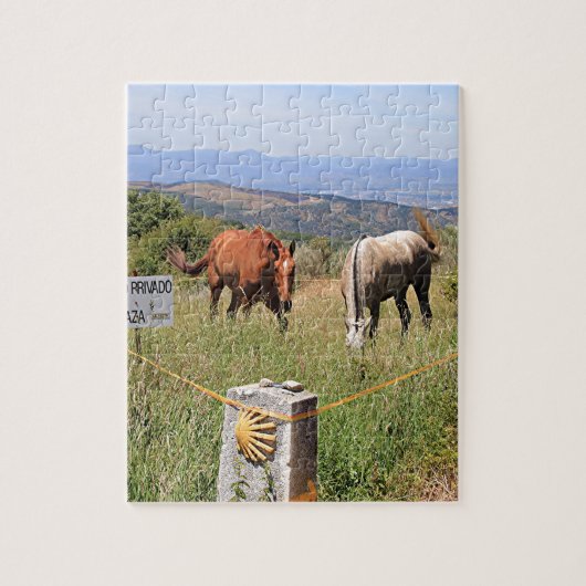 Paarden en merkplaatsen voor schelpen, El Camino,  Legpuzzel (Verticaal)