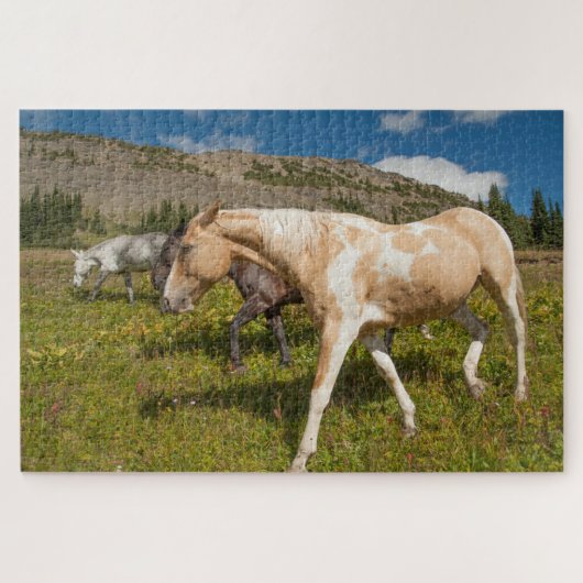 Paarden en Muilezels Legpuzzel (Horizontaal)
