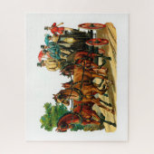 Paarden en onderstel legpuzzel (Verticaal)