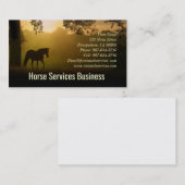 Paarden- en paardendierenartsen visitekaartje (Voorkant / Achterkant)