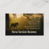 Paarden- en paardendierenartsen visitekaartje (Voorkant)