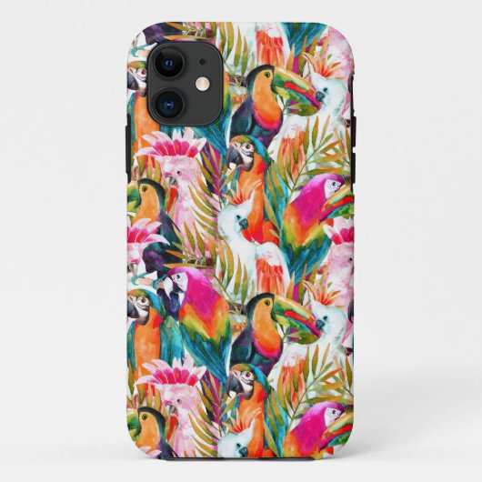 Paarden en palmbladeren Case-Mate iPhone case (Achterkant)
