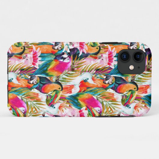 Paarden en palmbladeren Case-Mate iPhone case (Achterkant (horizontaal))