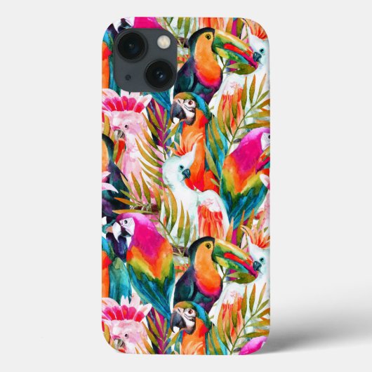 Paarden en palmbladeren Case-Mate iPhone case (Achterkant)