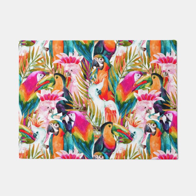 Paarden en palmbladeren deurmat (Voorkant)