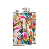 Paarden en palmbladeren heupfles (Rechts)