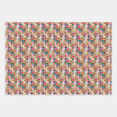 Paarden en palmbladeren inpakpapier vel (Voorkant 2)