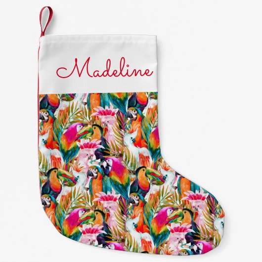 Paarden en palmbladeren | Jouw namen toevoegen Kleine Kerstsok (Voorkant)