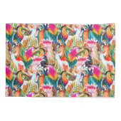 Paarden en palmbladeren kussensloop (Achterkant-Links)