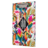 Paarden en palmbladeren | Monogram Klembord (Links)