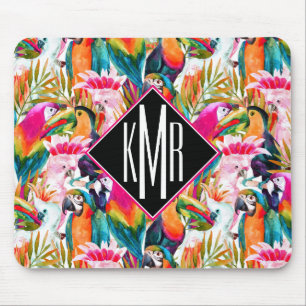 Paarden en palmbladeren   Monogram Muismat