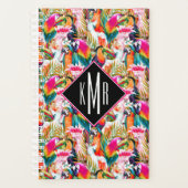 Paarden en palmbladeren | Monogram Planner (Voorkant)