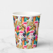 Paarden en palmbladeren papieren bekers (Rechts)